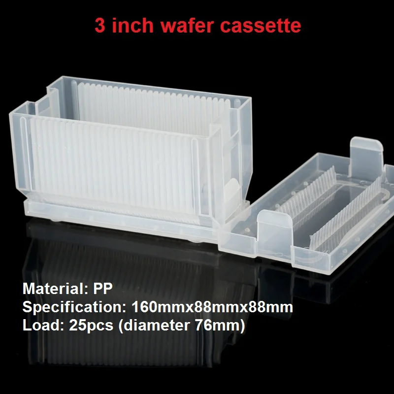 3 inch Silicon wafer box sample box Can accommodate 25pcs of silicon wafers