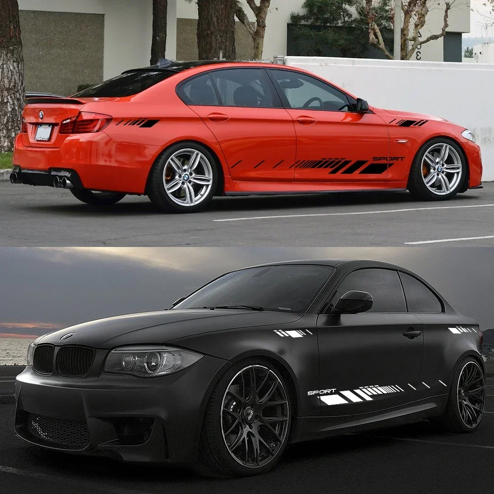 شارات لباب السيارة من الفينيل ، خطوط للجسم الجانبي ، ملصقات مضادة للخدش ، ملحقات لسلسلة بي دبليو 1 ، E82 ، E87 ، E88 ، F20 ، F21 ، F70 ، E81 ، F40 ، F52