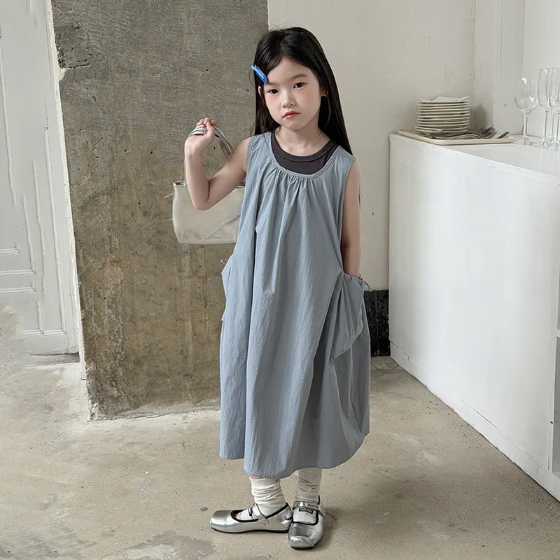 UPF Sunscreen 100+ Girls Quality Smooth and Stylish Dress Comfortable Elastic Quick-dry Elegant and Simple Vest Dress