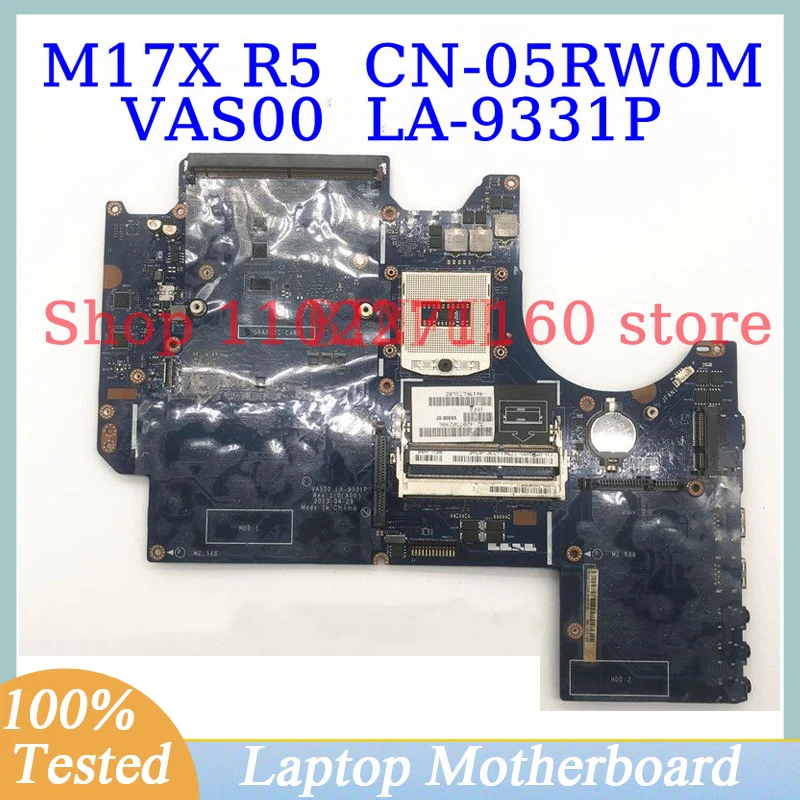 CN-05RW0M 05RW0M 5RW0M For Dell M17X R5 Mainboard VAS00 LA-9331P Laptop Motherboard DDR3 100% Fully Tested Working Well