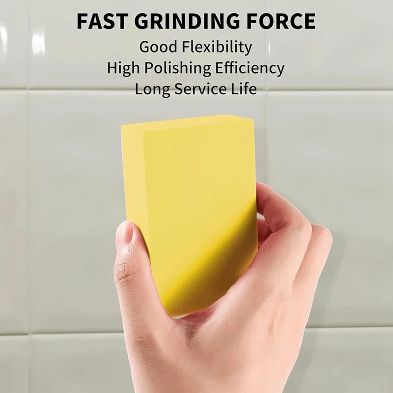 แผ่นขัดมือเพชร,3PCS Diamond Sanding Pads 60/200/400 Grit Sanding Blockโฟมสําหรับกระเบื้องแก้วหิน