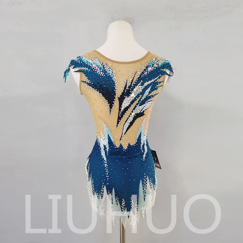 LIUHUO Rhythmic Gymnastics Leotard Competitive Cheerleading Performance For Children