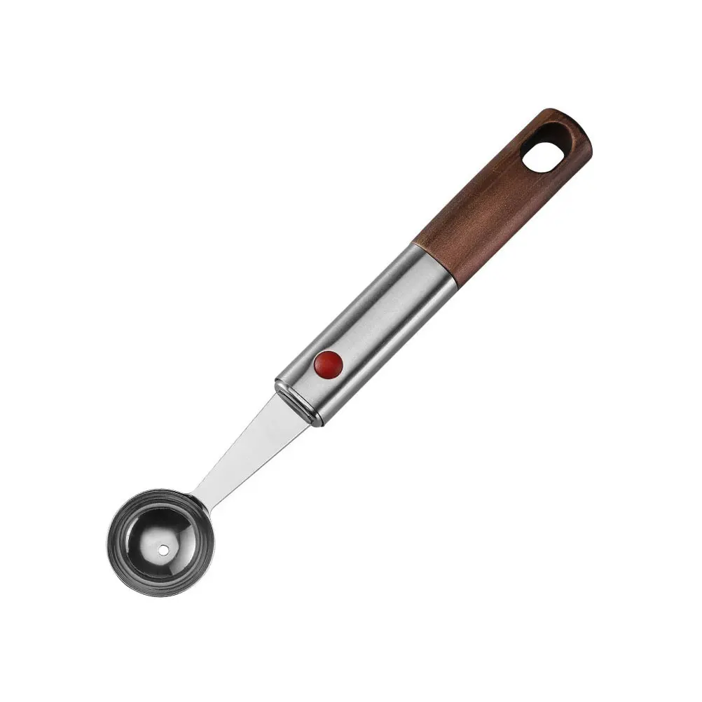 

Melon Baller Scoop Light Brown Stainless Steel Ice Cream Making Tools Cooking Enthusiasts
