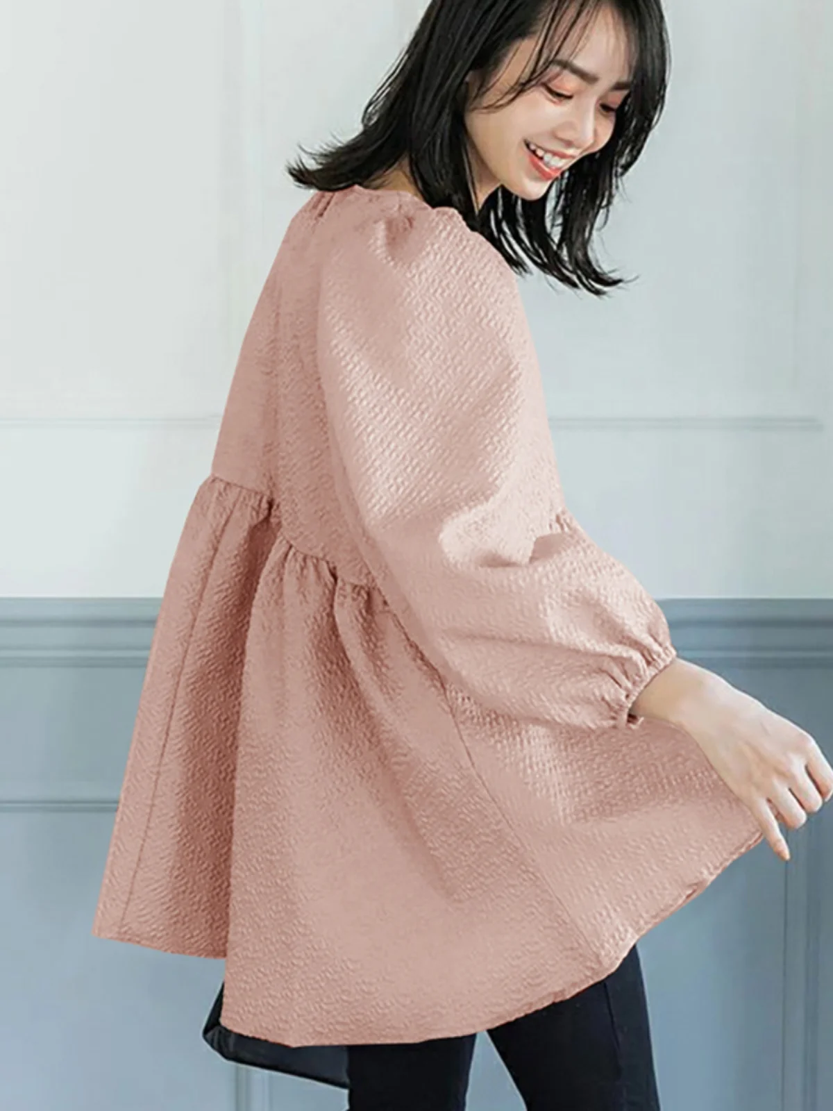 

Женский свободный воротник irt, новинка лета 2023, японский Sle с цветочным принтом, сладкий Sle, обычная длина све, полиэфирное волокно