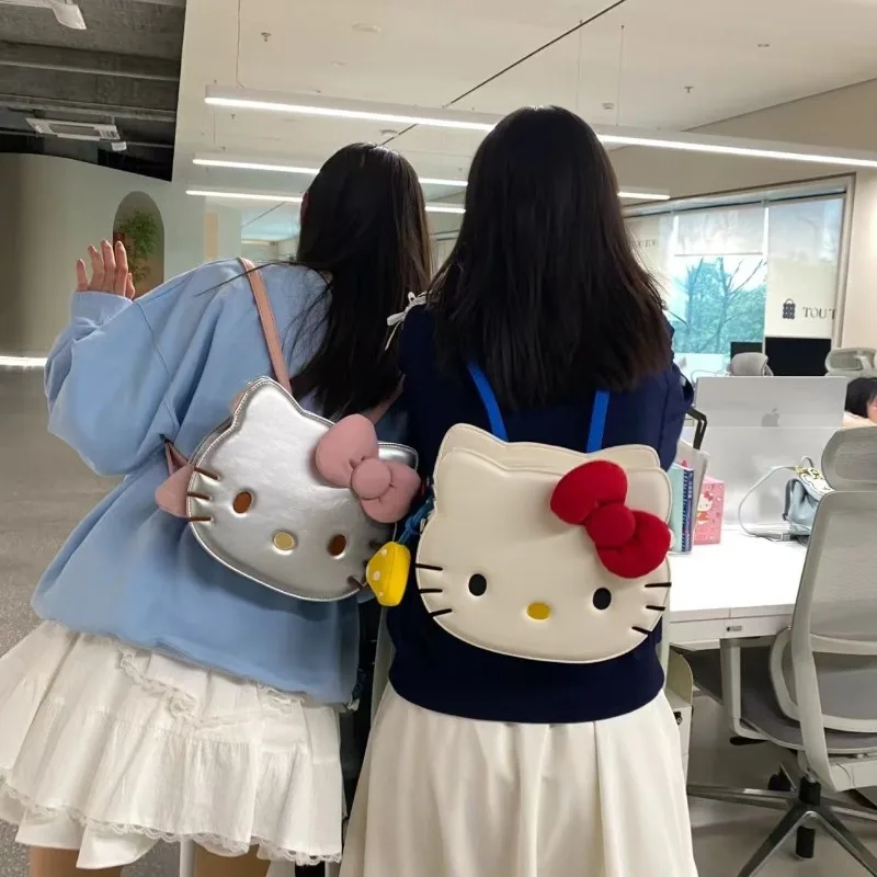 Hello Kitty аниме каваи школьный рюкзак милый милый рюкзак с сердечком для девочек студенческий рюкзак большой вместимости подарок-сюрприз оптом