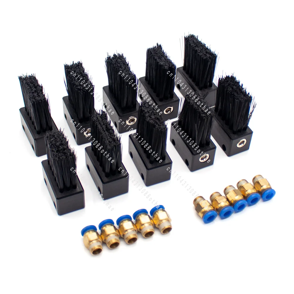 6MM Quick Plug Connector 10PCS 40MM Industrial Chain Lubrication Brush Wear-Resistant Nylon Oiling Brush