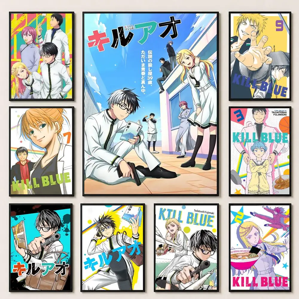 comic Kill Blue Poster HD Poster Warm Home Decoration Suitable for Bedroom and Living Room Gifts Giving