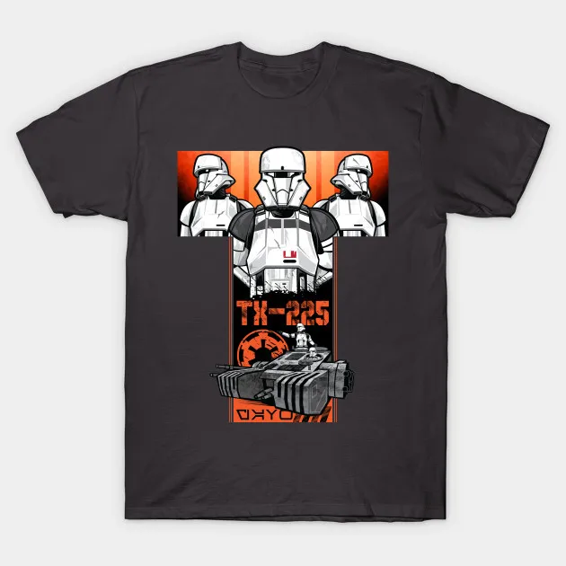 Galactic Empire Assault Tank Track-propelled Ground Assault Vehicle T-Shirt 100% Cotton O-Neck Short Sleeve Casual Mens T-shirt