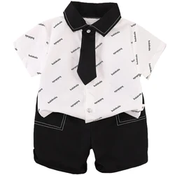 Set di vestiti estivi per neonati t-shirt a maniche corte top + pantaloncini 2 pz/set festival di moda abbigliamento per bambini tuta da bambino tuta da bambino