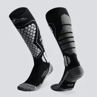 New Thickened Ski Socks Anti-slip Thermal Compression Socks Moisture-wicking Breathable Knee High Socks for Cold Weather