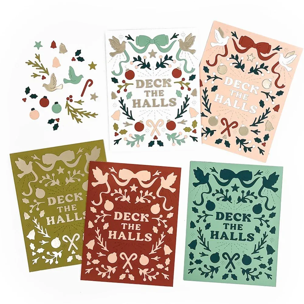 ثلاثية خطوة دائمة الخضرة نجمة المعادن قطع يموت والإستنسل DIY بها بنفسك الخردة الحجز بطاقة الاستنسل ورقة بطاقات اليدوية ألبوم ختم يموت #2