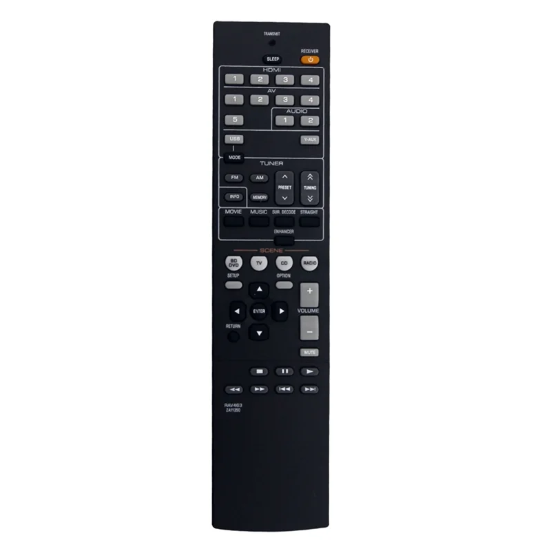 Remote Control Leading-RAV463 untuk Penerima Audio Yamaha HTR3066 HT-R3066 RXV373 RTZA113500 RX-V373 RXV375 YHT399U YHT497 Bagian