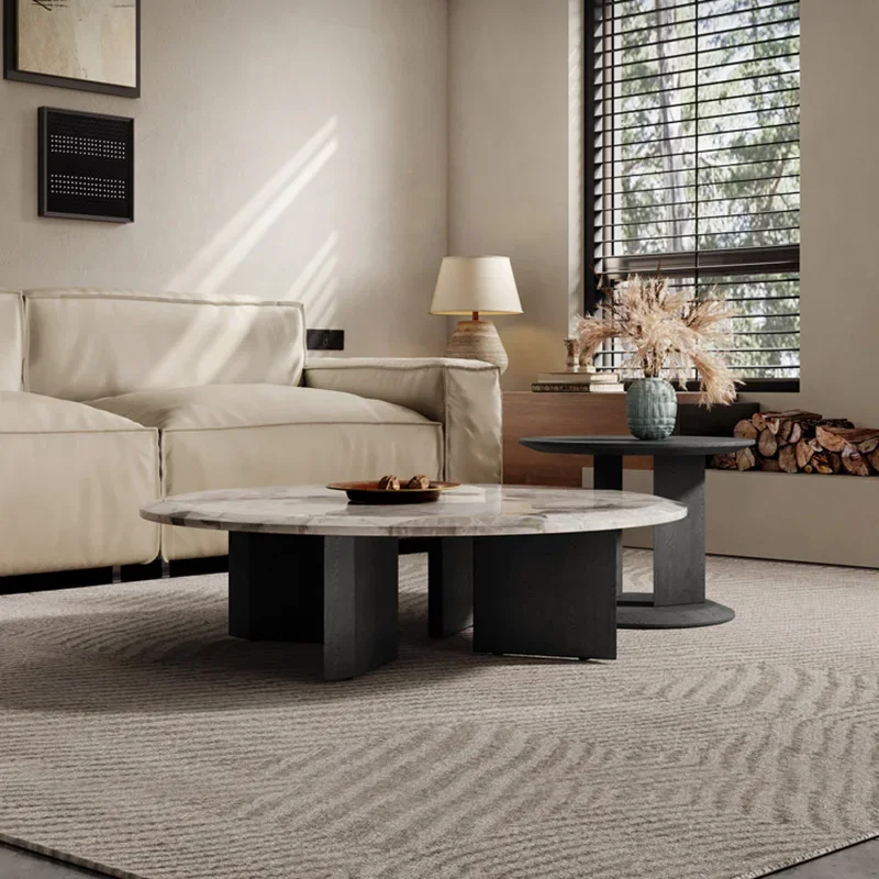 

High Quality Aesthetic Coffee Table Light Luxry Modern Minimalist Side Table Art Unique Aesthetic Mesas Bajas Chinese Furniture