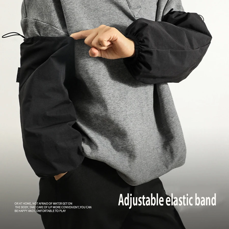 1 زوج الشتاء الكبار Oilproof مقاوم للماء كم طويل مكافحة القذرة أكمام أذرع تبريد حامي مكتب الأعمال المنزلية اكسسوارات تنظيف المطبخ