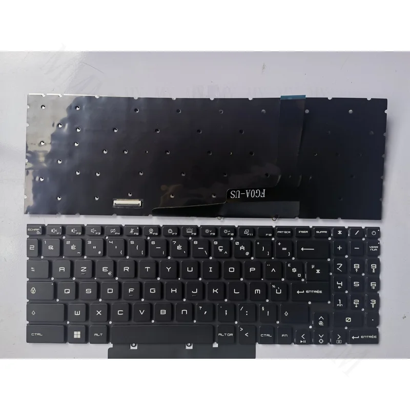 TT  New for MSI GF66 GF76 GL66 GL76 RGB Backlit Keyboard FR