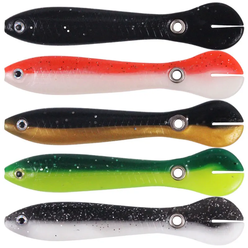 Bazooka Fishing Lure Pesca Acesssories Far Throw Flatfish Jumping Hook Soft Bait Camping Biomimetic Bass Pike Shore Winter