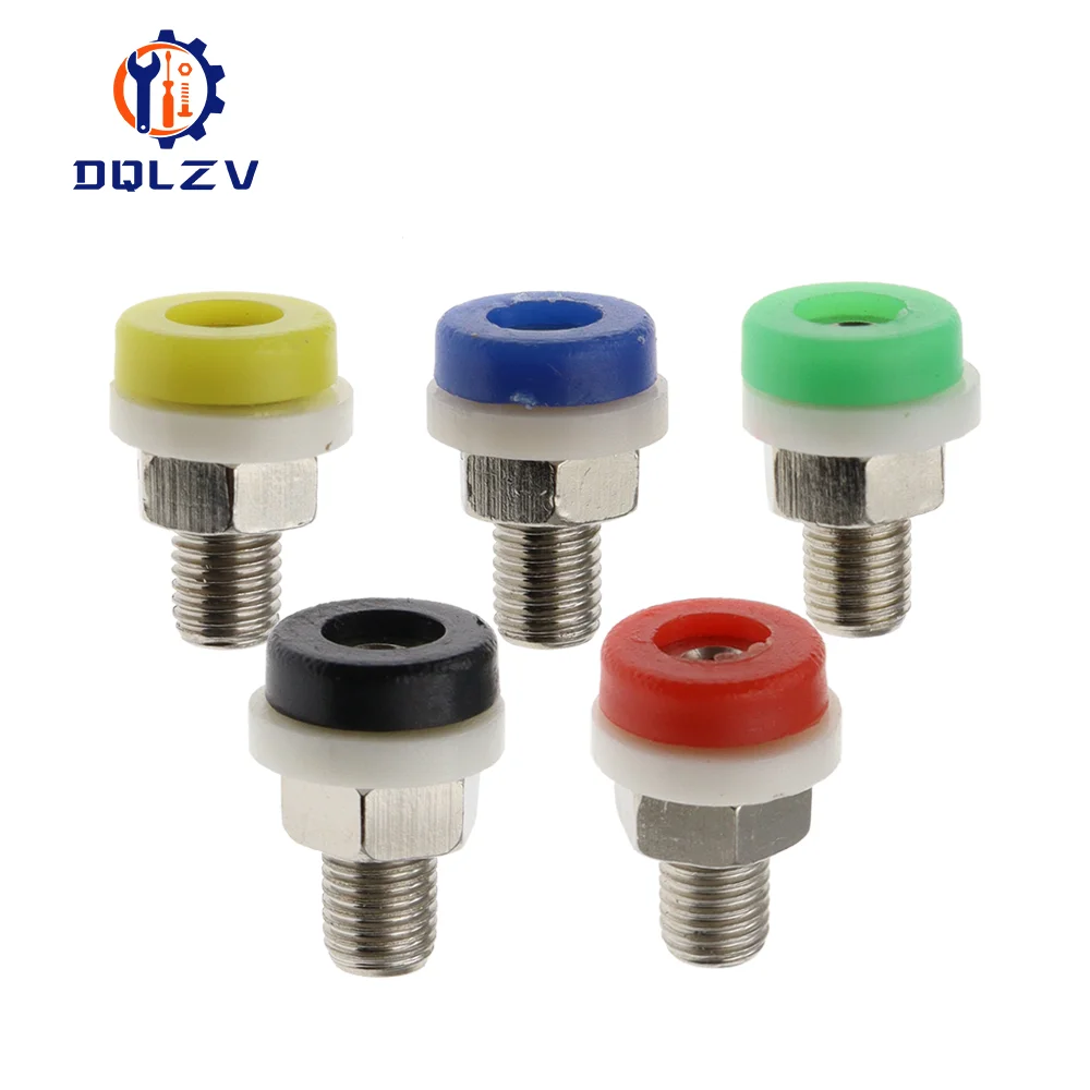 Messing 2 mm Bananenbuchse für Bananenstecker, Teststecker, isolierte Buchse, kleiner Anschluss, reines Kupfer, Rot, Schwarz, Blau