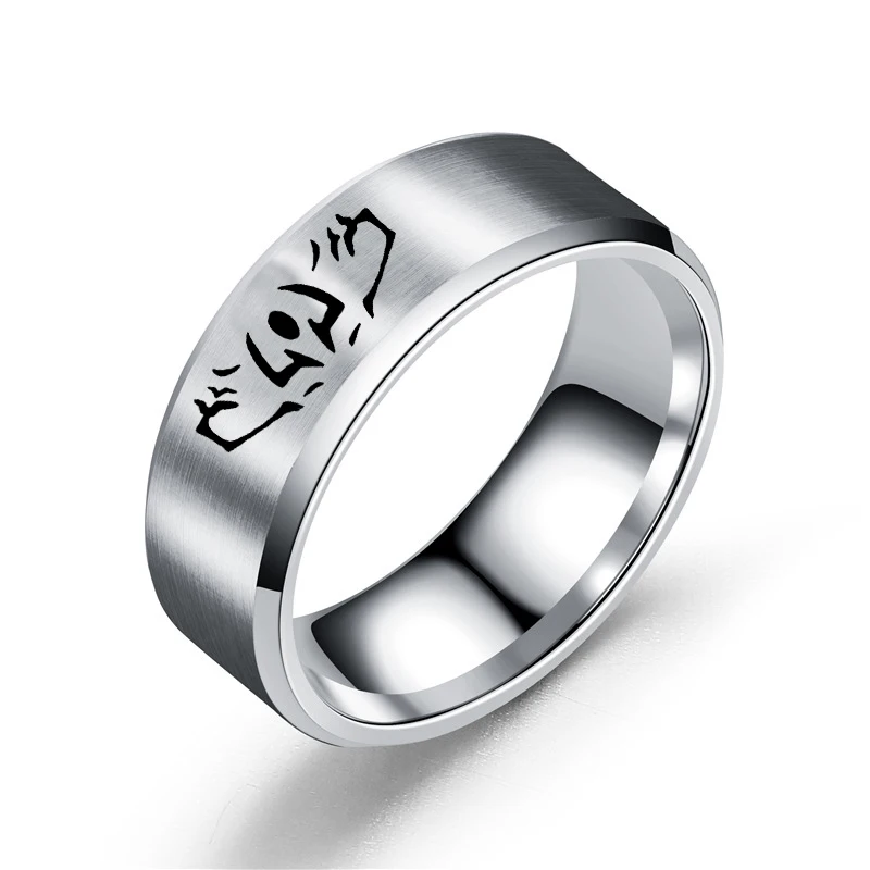 Anime Jujutsu Kaisen Ryomen Sukuna Itadori Yuji Ring Cosplay Party Men Women Stainless Steel Ring Jewelry Prop Accessories Gift