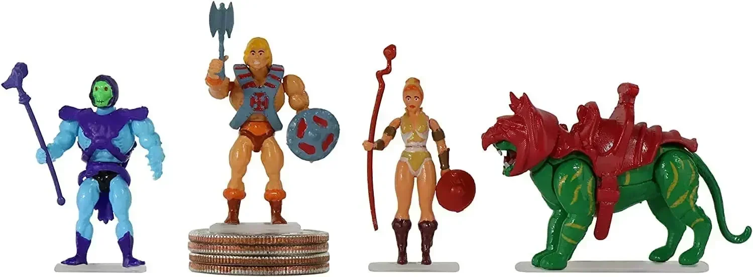 Wolrds Smallest Master of The Universe Battle Cat He Man Skeletor Teela Action Figures Mini Dlls Desktop Decorations Kids Gifts