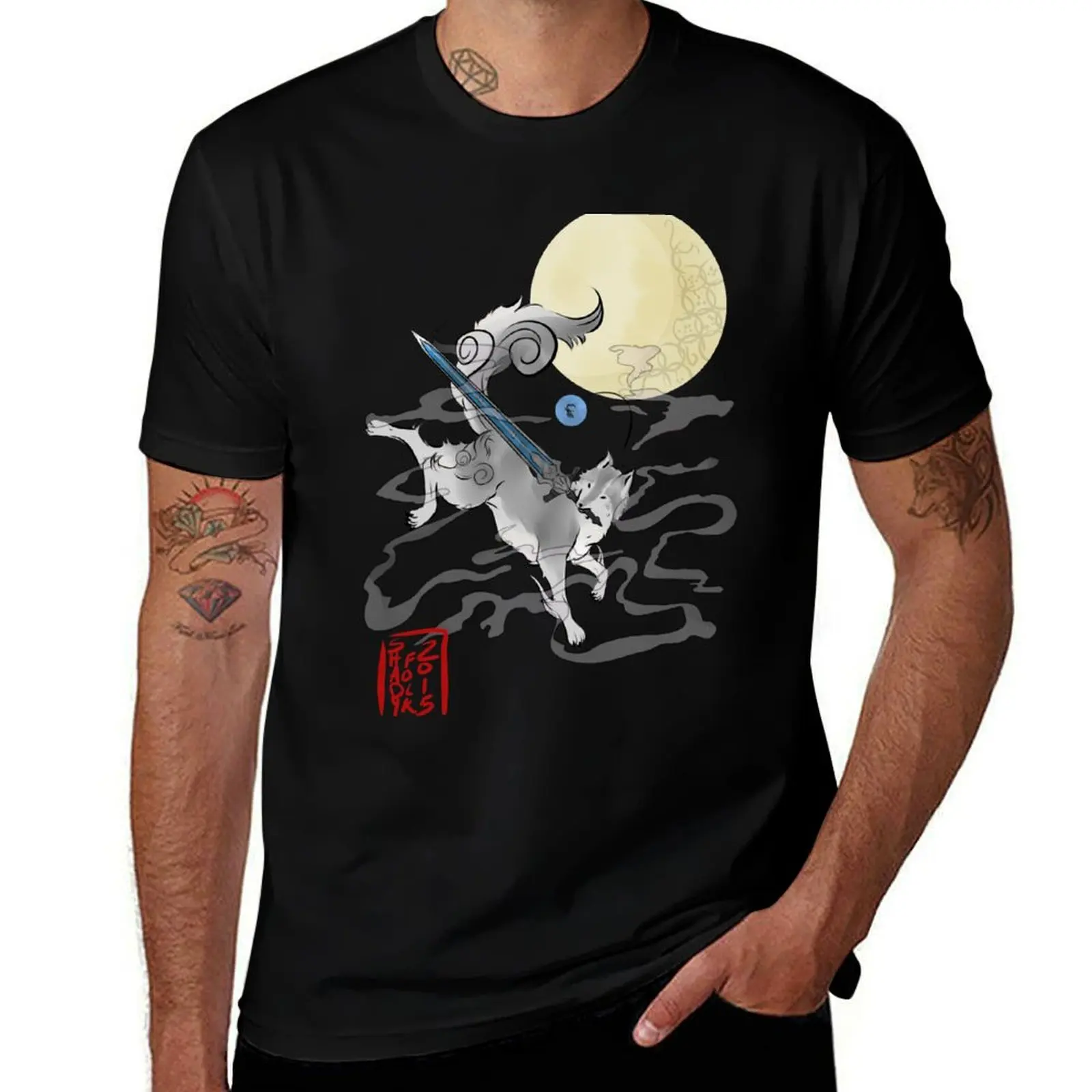 

The Great Grey Wolf - Sifkami T-Shirt new edition Short sleeve tee Luxury man mens fashion