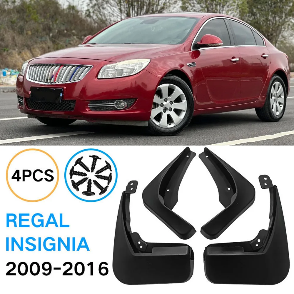 

4pcs For Buick Regal Insignia 2009-2016 Car Mudguard Front Rear Fender Accessories 2015 2014 2013 2012 2011 2010