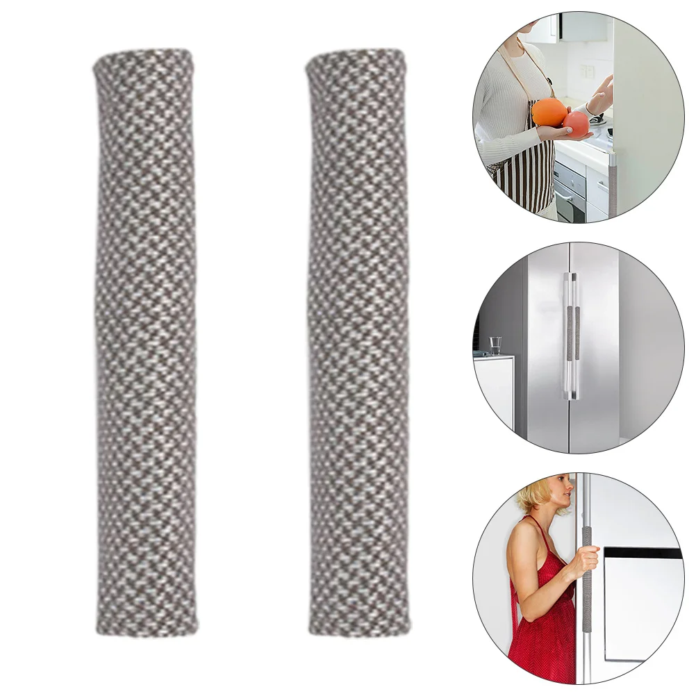 

2Pcs Refrigerator Handle Covers Soft Durable Protective Sleeves for Appliance Door Handles Prevent Grease Stains Fingerprints