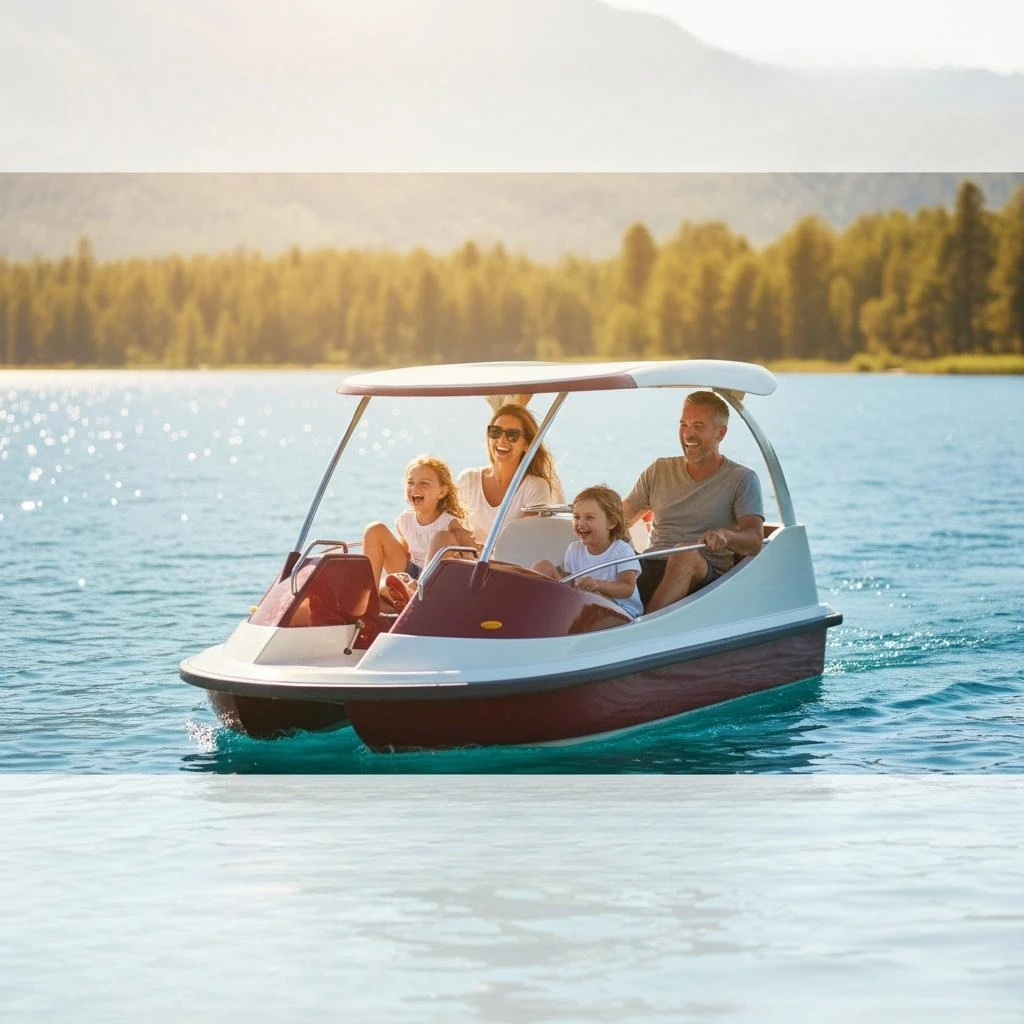 Scenic Park Water Park Boat Ride Double Couple Sightseeing Pedal Boat