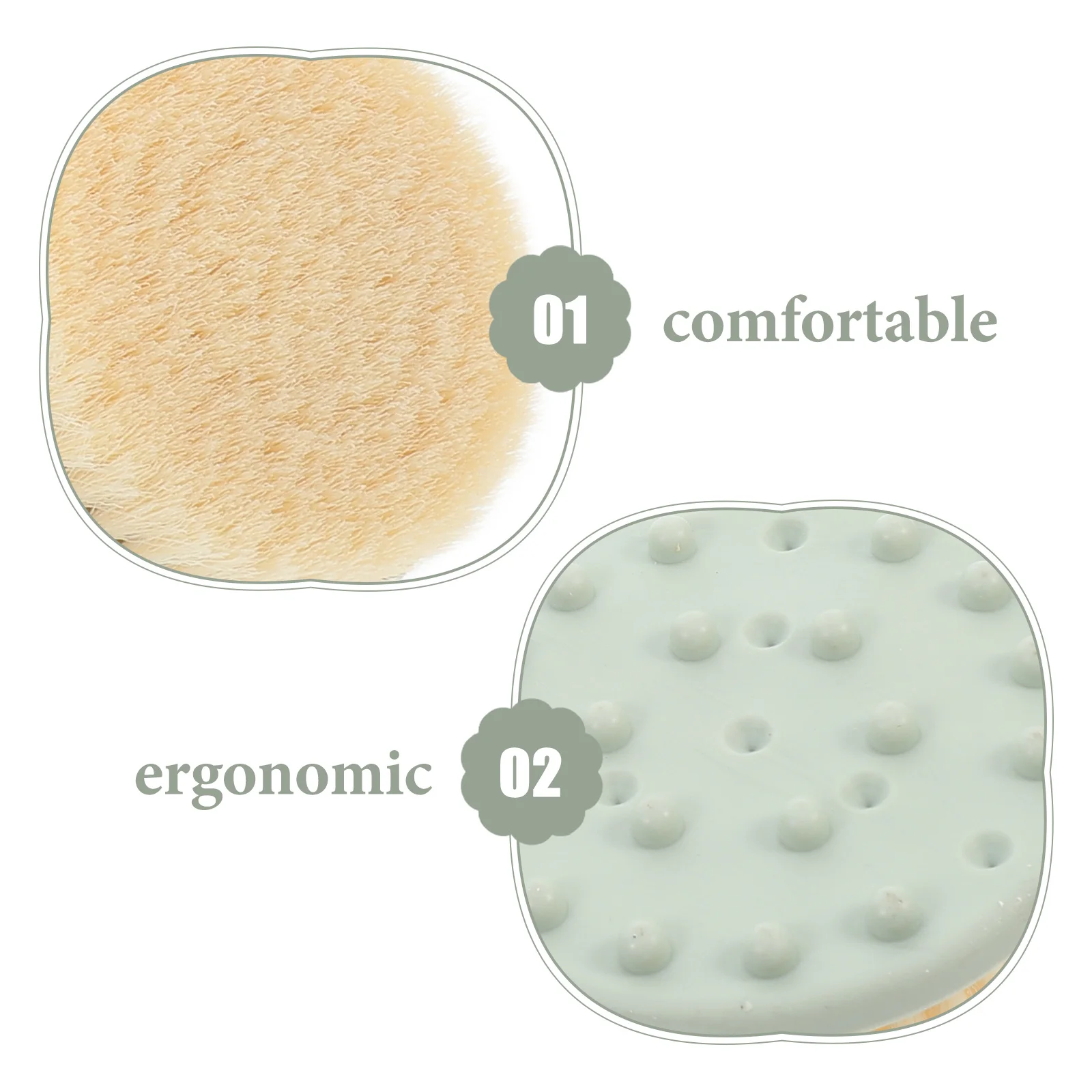 

Bath Brush Long Handle Shower Scrubber Exfoliating Brush For Elderly Men Women Dry Brushing Soft Bristle Comfortable