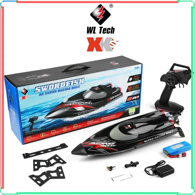 

Weili WL916 Proportional Remote Control Boat High-Speed Brushless Motor Low Battery Alarm Lightweight RC Boat Toy for Fun