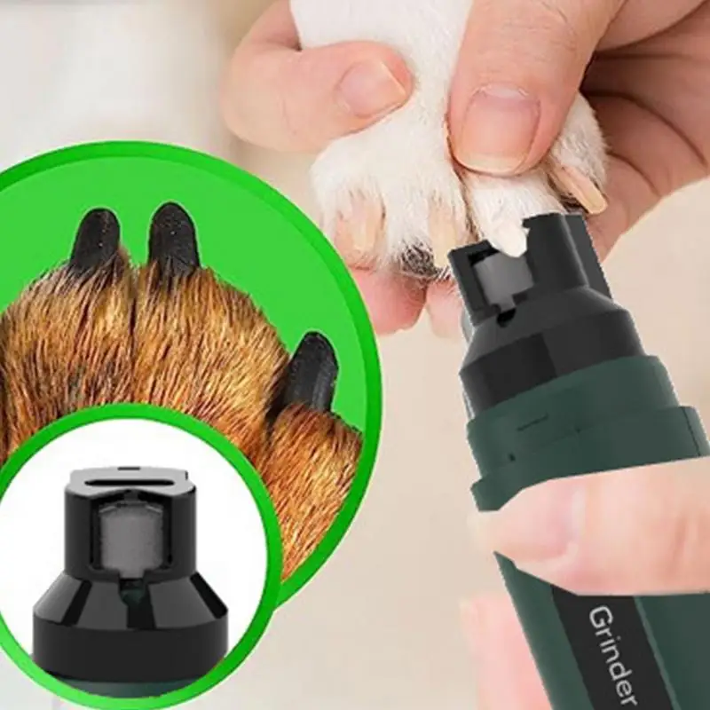 

Electric Pet Nail Trimmer Cat Paw Trimmer With Light 5-Speed Quiet Nail Trimmer Grooming Tool For Large Medium Small Dogs And
