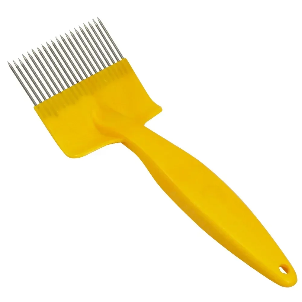 AHigh quality plastic honey cutting fork with 20 needles, thick handle, honey cutting knife, bee breeding, beehive, bee equipmen
