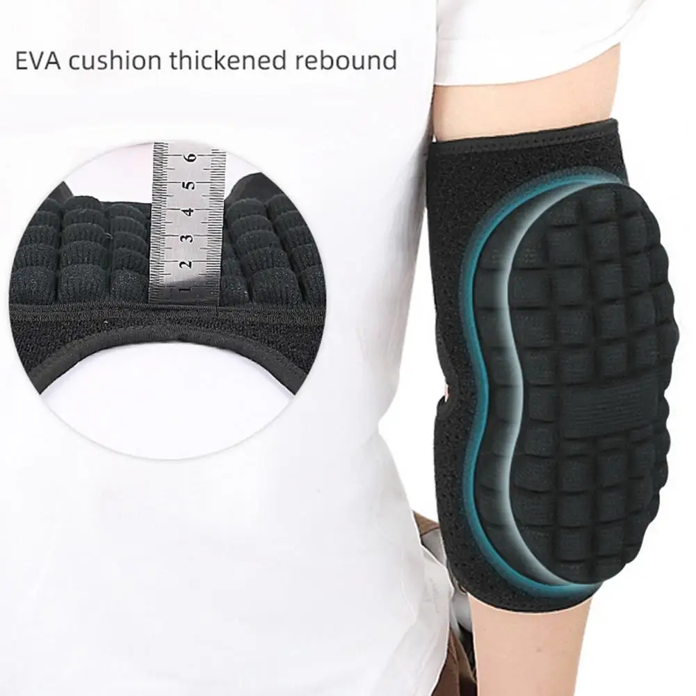 Compression Protective Elbow Pad with Fastener Tape Soft Sports Elbow Pad Breathable Padded Pain Relief Elbow Support Sleeve