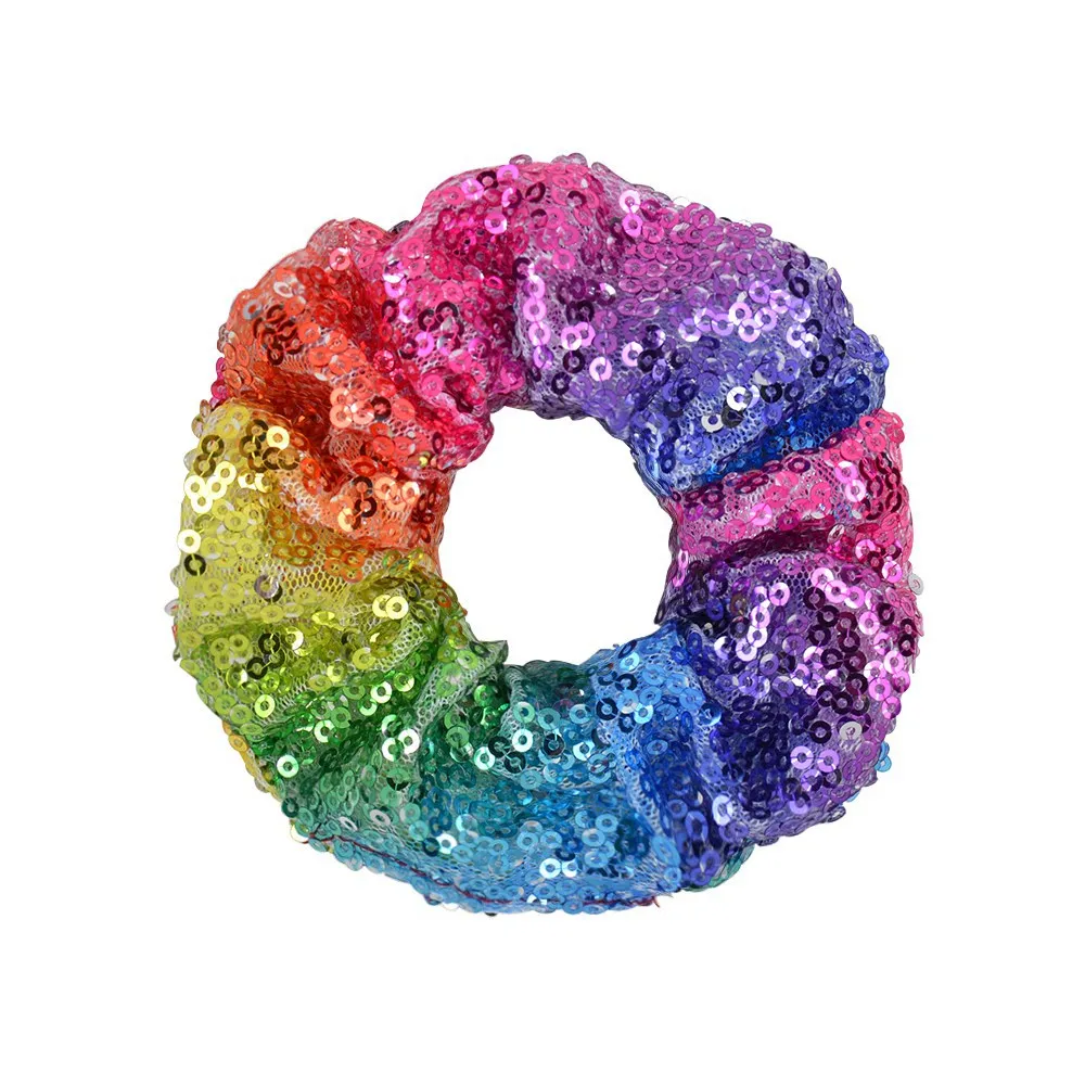 ربطات شعر لامعة عصرية على شكل سمكة متلألئة بالترتر للنساء