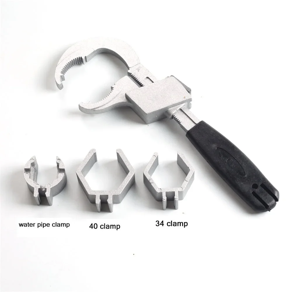 

Aluminium Alloy Open End Spanner Bathroom Repair Hand Tool Universal Adjustable Double-ended Wrench Multifunctional Bath Wrench