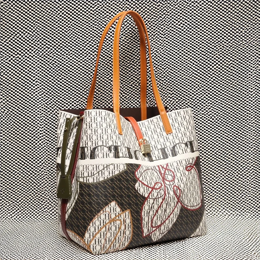 Chhc Modieus En Luxe Design Lente 2024 Nieuwe Dameshandtas Jacquard Kleurrijke Crossbodytas Voor Dames Woon-Werkverkeer