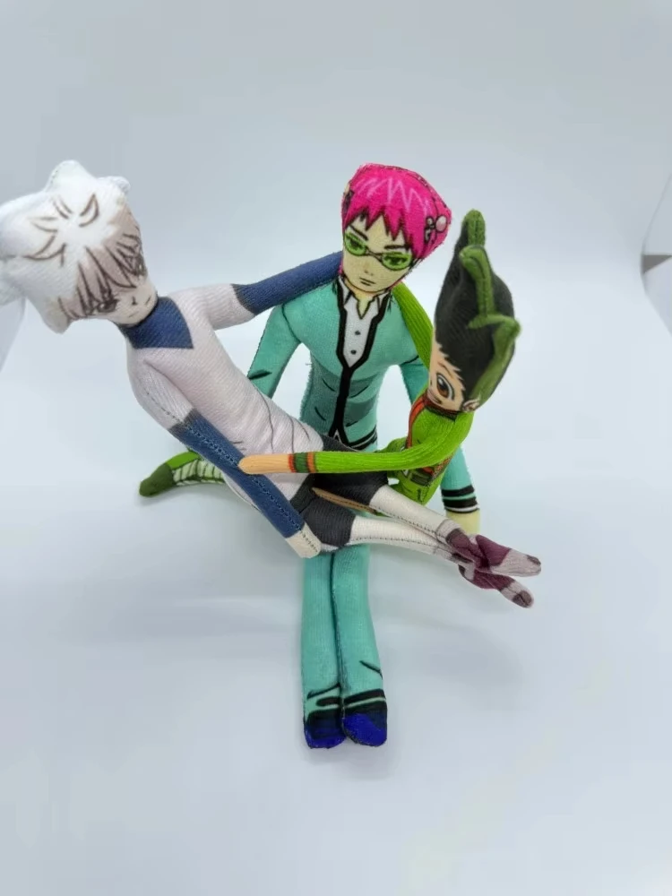 Anime The Disastrous Life of Saiki K Saiki Kusuo Cosplay Doll Twistable Shape Room Decoration Abstract Cartoon Figure Dolls Gift
