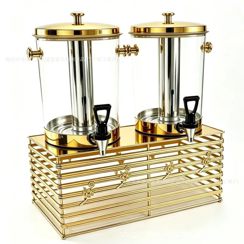 Stainless Steel Juice Dispenser Large Capacity Cold Drink Barrel for Hotel Buffet Beverage Machine Milk Container Party