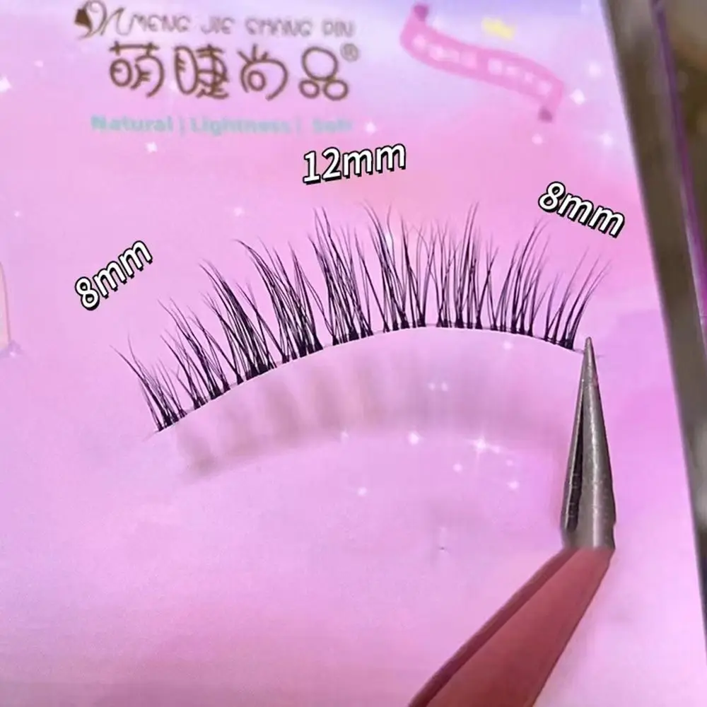 Ensemble de faux cils naturels réutilisables faits à la main, outils de maquillage ultra fins, ensemble de cils réalistes japonais, 4 paires