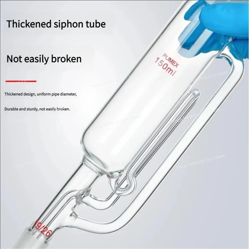 60/150ml/250ml/500ml Lab Glass Extractor condenser and extractor body with coiled Lab Kit