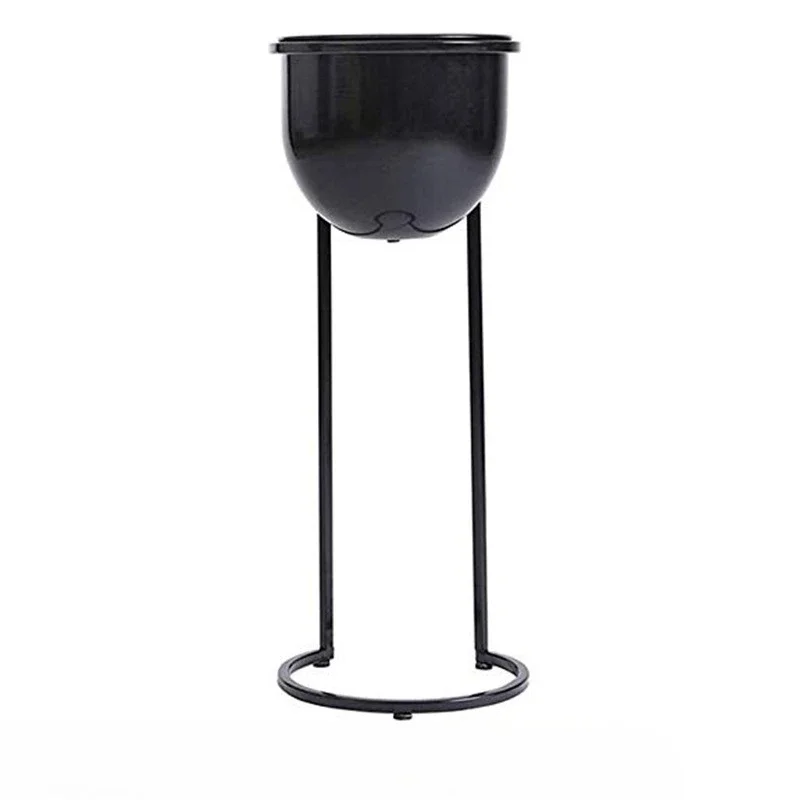 Nordic multi-color wine glass shape wrought iron flower pot stand indoor living room flower stand outdoor gardening
