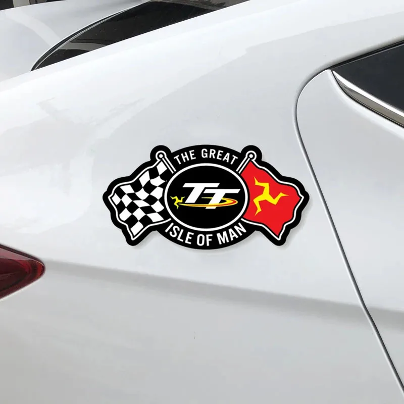 Classic TT Race Logo Car Stickers Personality Waterproof Vinyl  Decal Windows Trunk  Motorcycle Car Accessories