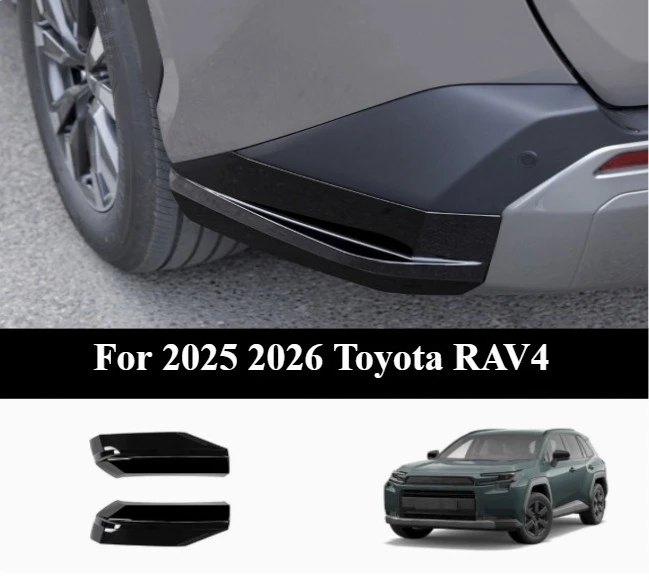 For 2025 2026 Toyota RAV4 Rear corner decorative strip anti-collision and scratch resistant special accessory exteriordecoration