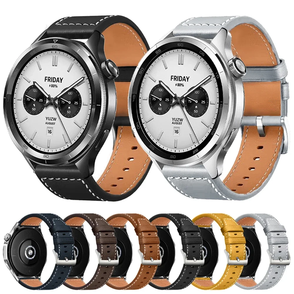 

Ремешок 20 22 мм для Xiaomi Watch 2 Pro/S4/S3/S2/S1 Active/Mi Watch color 2, спортивный браслет из мягкой кожи Huawei GT 2e 5, ремешок Amazfit