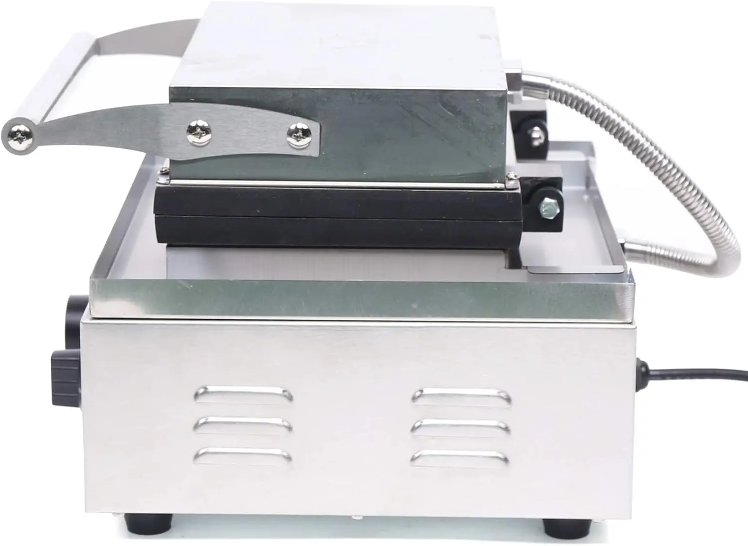 صانعة الدونات الصغيرة، خبز 12 كعكة صغيرة، آلة خبز الدونات التجارية، آلة الوافل غير اللاصقة للتدفئة على الوجهين