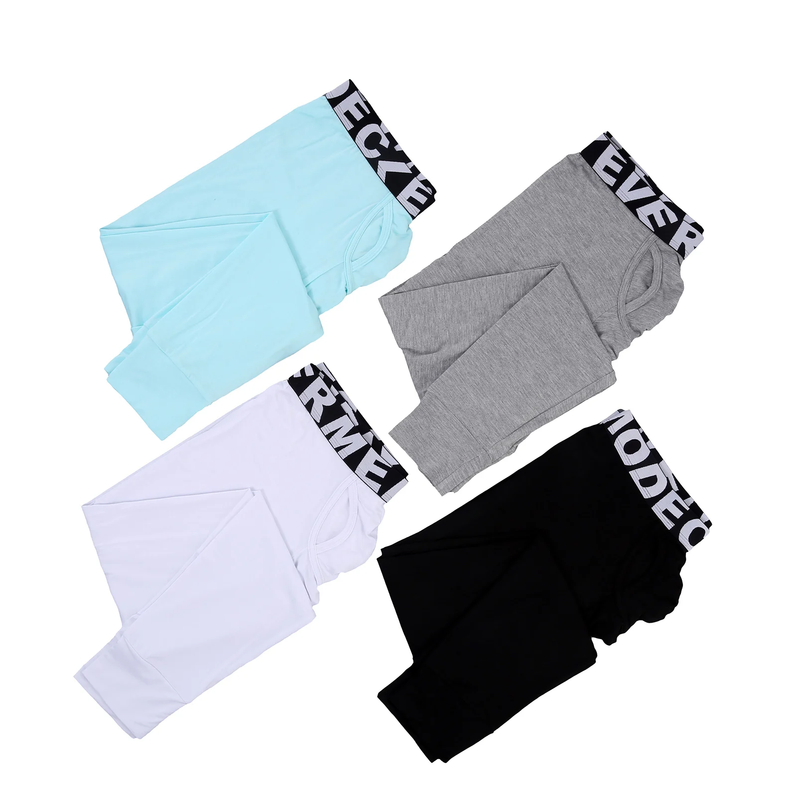 2Pcs Men's Winter Thermal Leggings Low Rise Elastic Wide Waistband Modal Compression Workout Pants Breathable Gyms Trousers