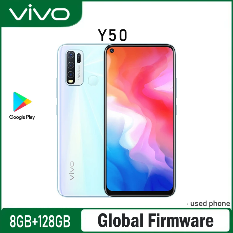 Global Firmware VIVO Y50 smartphone 4G 5000mAh 16.0MP Snapdragon 665 6.53