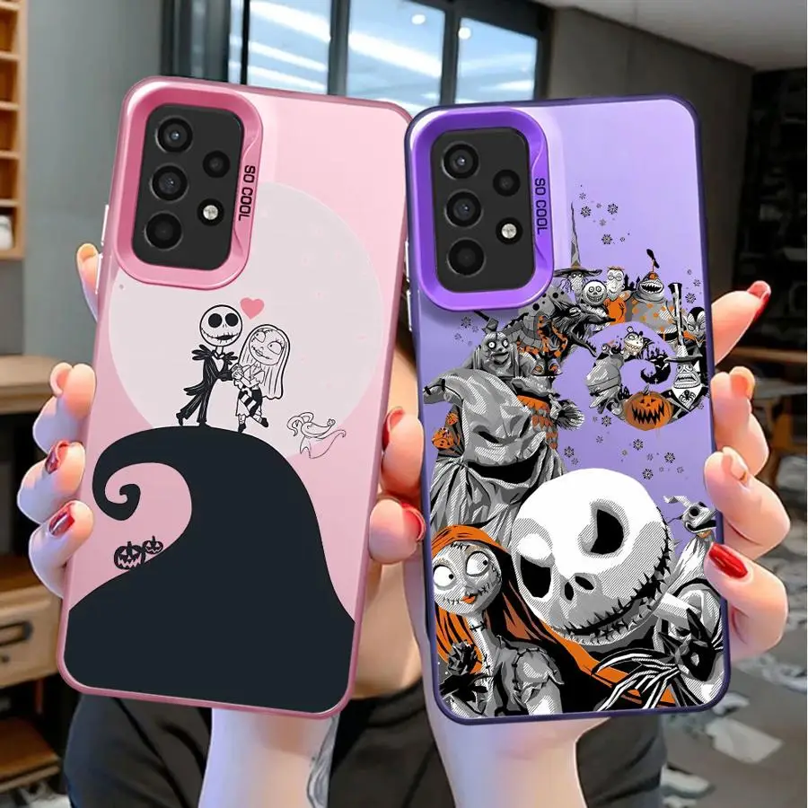 Disney The Nightmare Before Christmas Case for Samsung Galaxy A54 A14 A52 A12 A53 A34 A71 A13 A50 A32 A21s A23 A51 Phone Cover