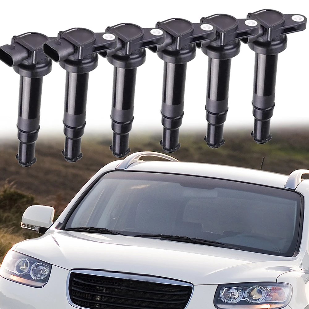 6pcs Ignition Coil Pack for Hyundai Santa Fe V6 2.7L 2007 Auto Parts 273013E100 DMB1074 JM5166