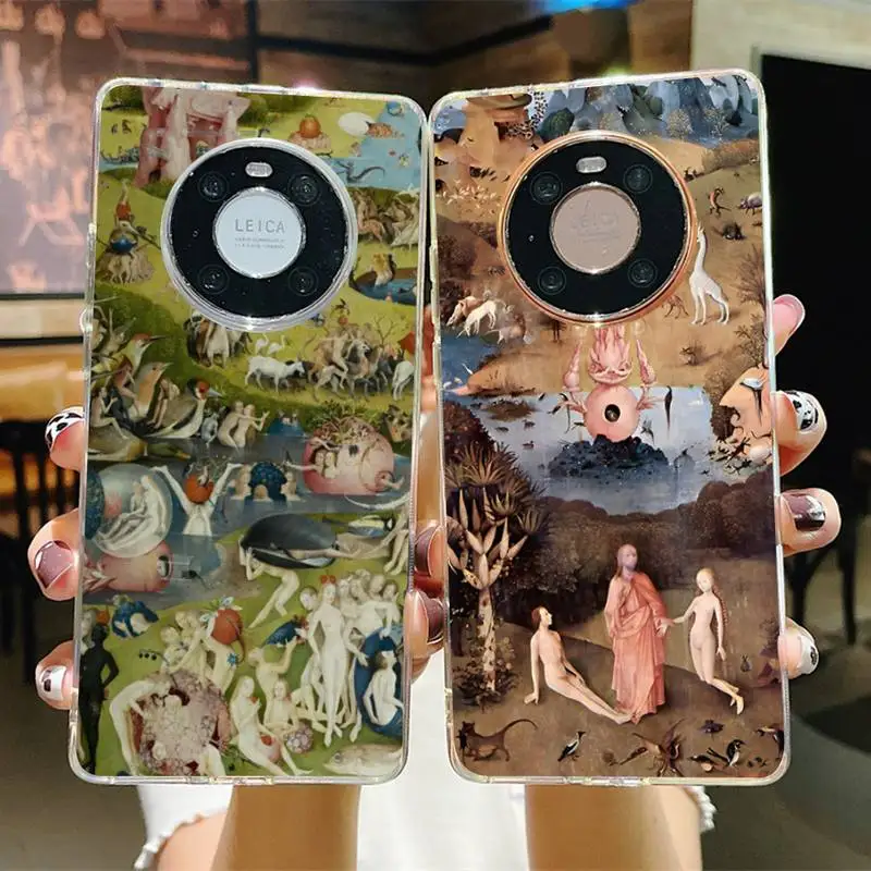 TOPLBPCS Hieronymus Bosch Art paintings Phone Case for Samsung S21 A10 for Redmi Note 7 9 for Huawei P30Pro Honor 8X 10i cover