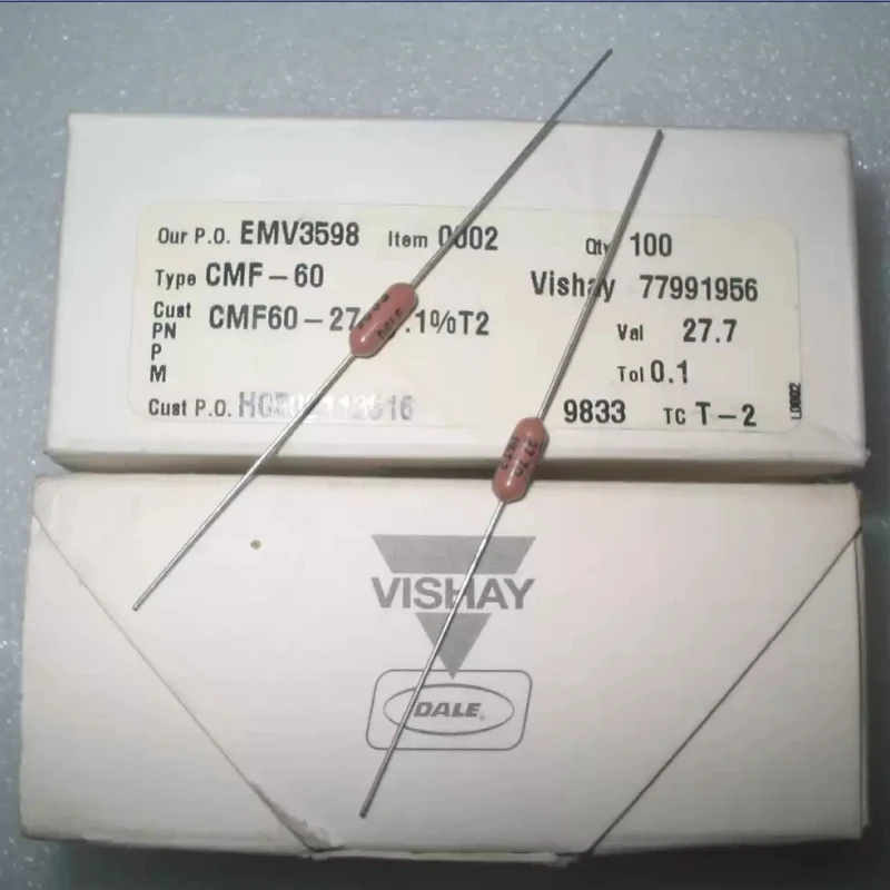 DALE 0.5W 27.7R 0.1% generation 27R0.5W fever resistor from the United States